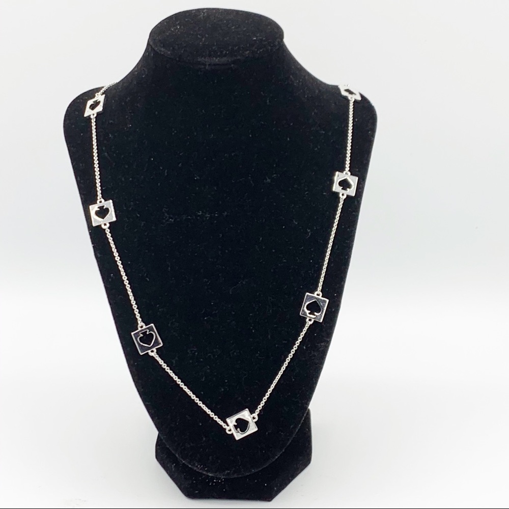 Kate Spade Silver  Hole Punch Station Necklace
